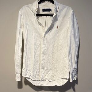Crisp white Ralph Lauren Polo white button down sz small